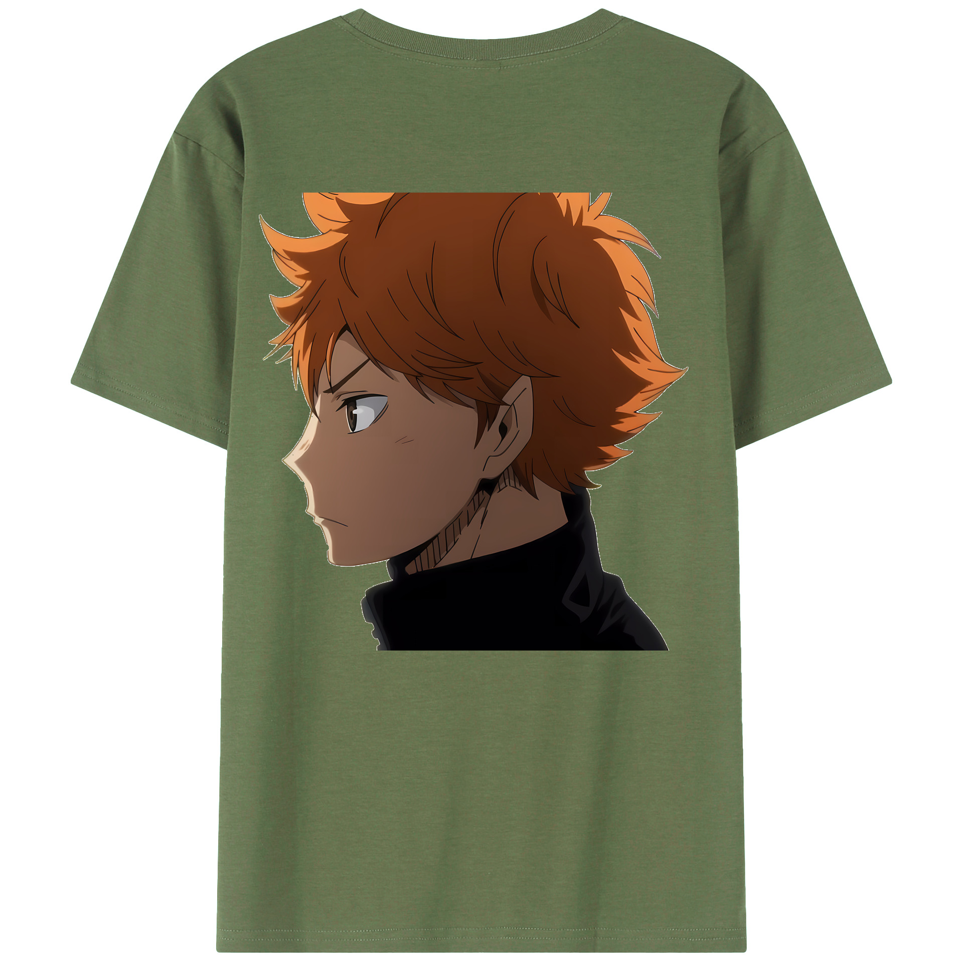 （画像用） ハイキュー!! Haikyu!! 綿100％ メンズ半袖Tシャツ（バックプリント） 通気性